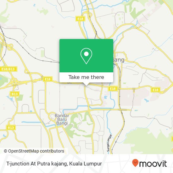 Peta T-junction At Putra kajang