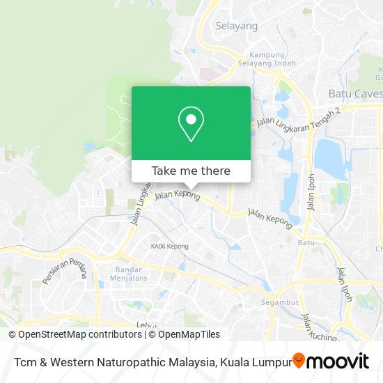 Peta Tcm & Western Naturopathic Malaysia