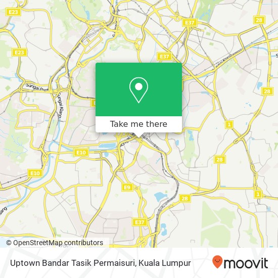 Uptown Bandar Tasik Permaisuri map