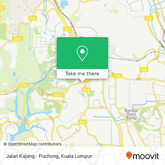 Jalan Kajang - Puchong map