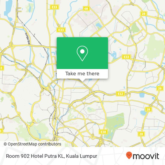 Peta Room 902 Hotel Putra KL