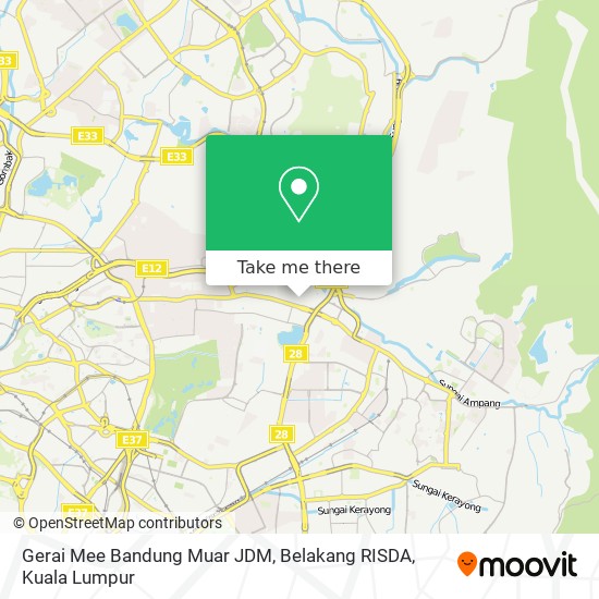 Gerai Mee Bandung Muar JDM, Belakang RISDA map