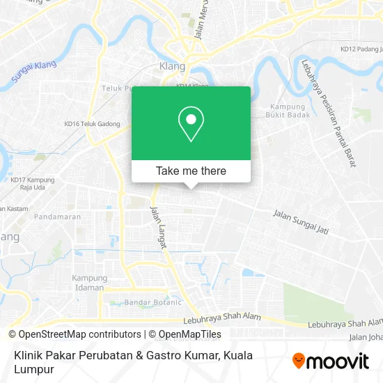 Klinik Pakar Perubatan & Gastro Kumar map
