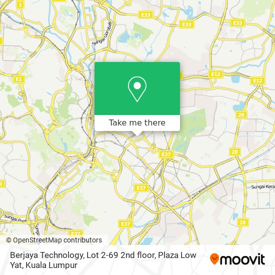 Berjaya Technology, Lot 2-69 2nd floor, Plaza Low Yat map