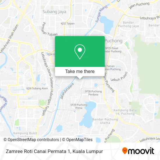 Zamree Roti Canai Permata 1 map