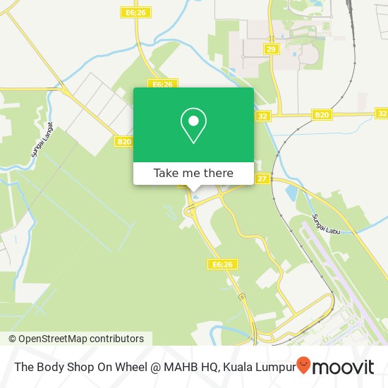 The Body Shop On Wheel @ MAHB HQ map