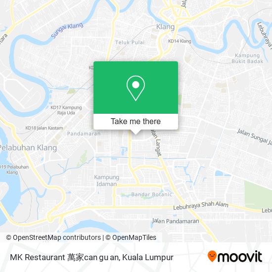 MK Restaurant 萬家can gu an map