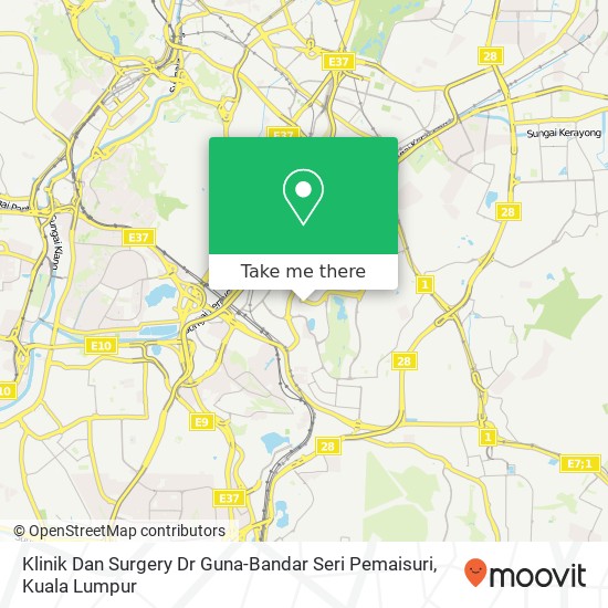 Peta Klinik Dan Surgery Dr Guna-Bandar Seri Pemaisuri