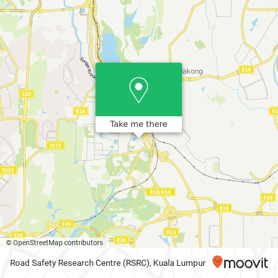 Road Safety Research Centre (RSRC) map