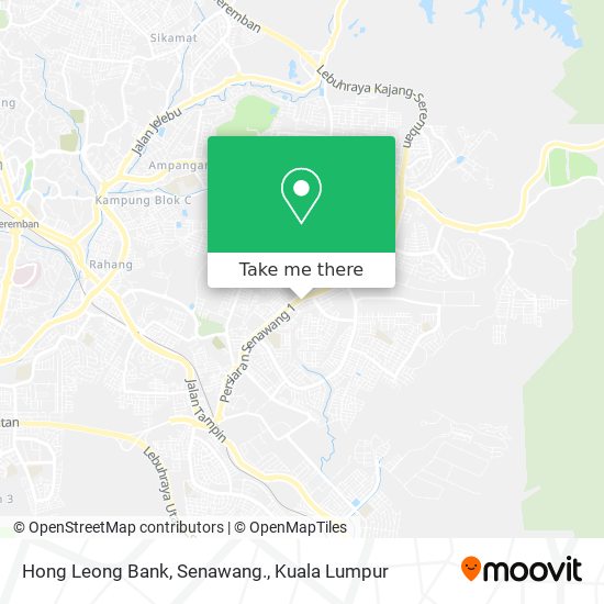 Hong Leong Bank, Senawang. map