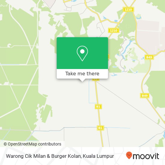 Warong Cik Milan & Burger Kolan map