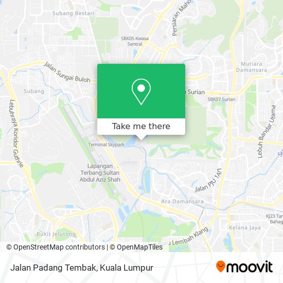 Peta Jalan Padang Tembak