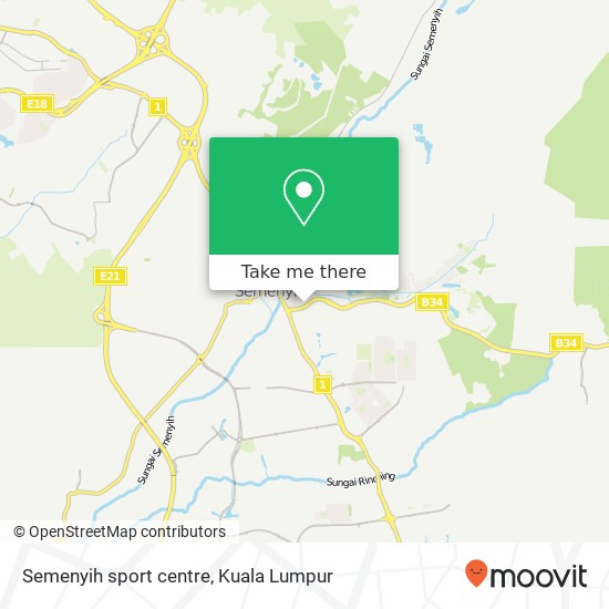 Semenyih sport centre map