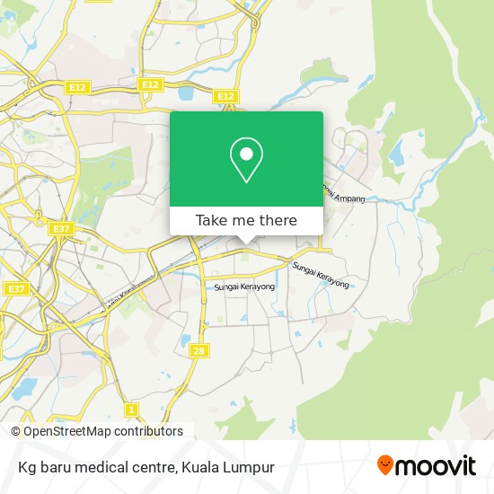 如何坐捷运和轻快铁 公交或单轨火车去kuala Lumpur的kg Baru Medical Centre