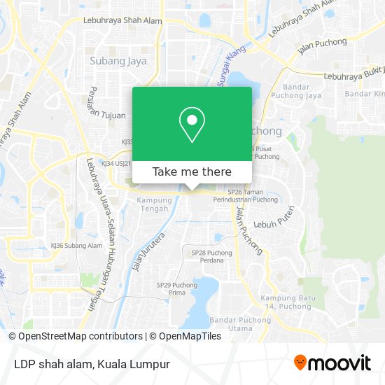 LDP shah alam map