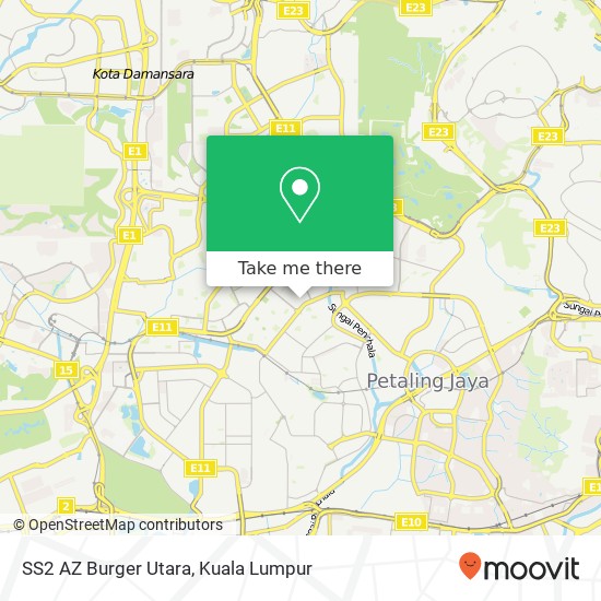 SS2 AZ Burger Utara map