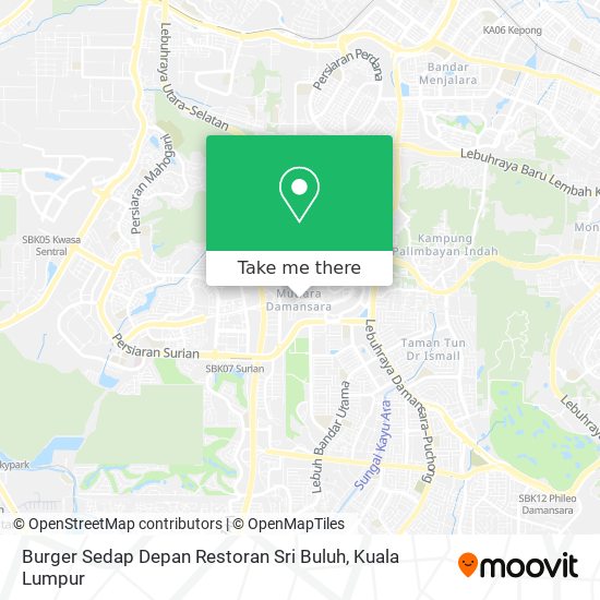 Burger Sedap Depan Restoran Sri Buluh map