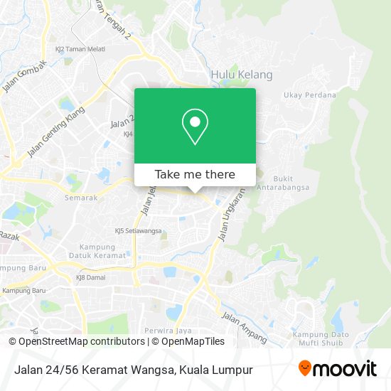 Jalan 24/56 Keramat Wangsa map