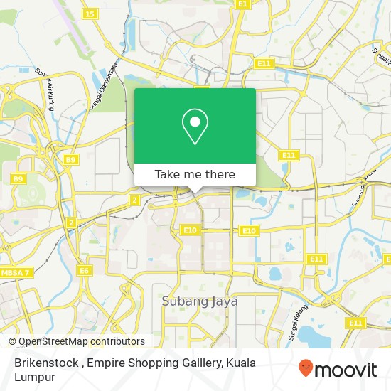 Brikenstock , Empire Shopping Galllery map