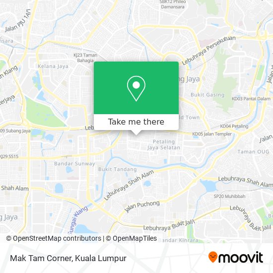 Mak Tam Corner map