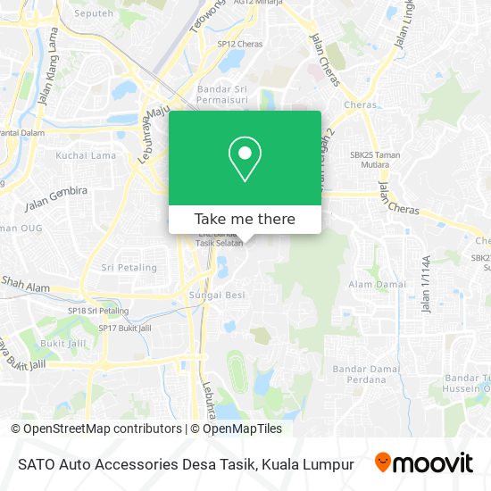 SATO Auto Accessories Desa Tasik map