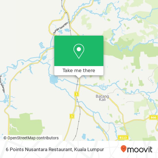 Peta 6 Points Nusantara Restaurant