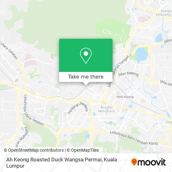 Peta Ah Keong Roasted Duck Wangsa Permai