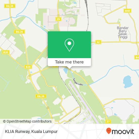 KLIA Runway map