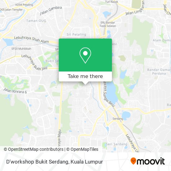 D'workshop Bukit Serdang map