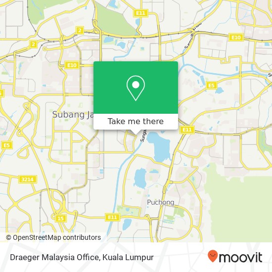 Draeger Malaysia Office map