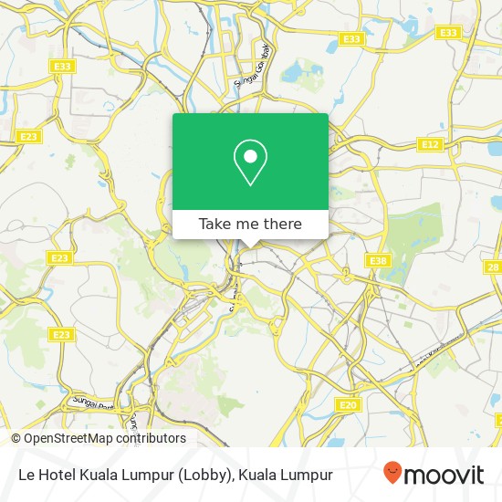 Le Hotel Kuala Lumpur (Lobby) map