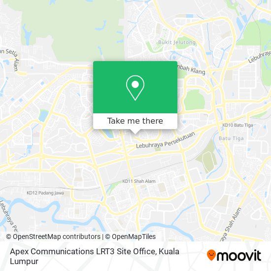 Apex Communications LRT3 Site Office map
