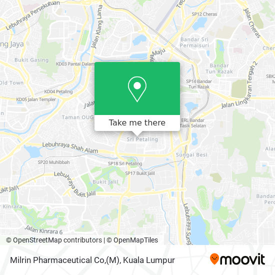 Milrin Pharmaceutical Co, map