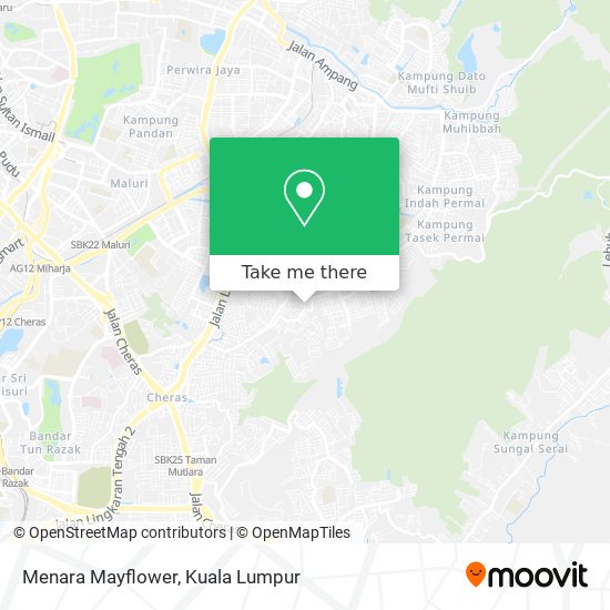 Menara Mayflower map