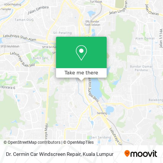 Dr. Cermin Car Windscreen Repair map