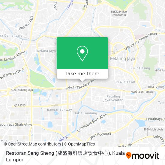 Restoran Seng Sheng (成盛海鲜饭店饮食中心) map