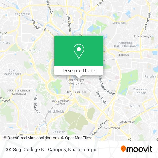 3A Segi College KL Campus map