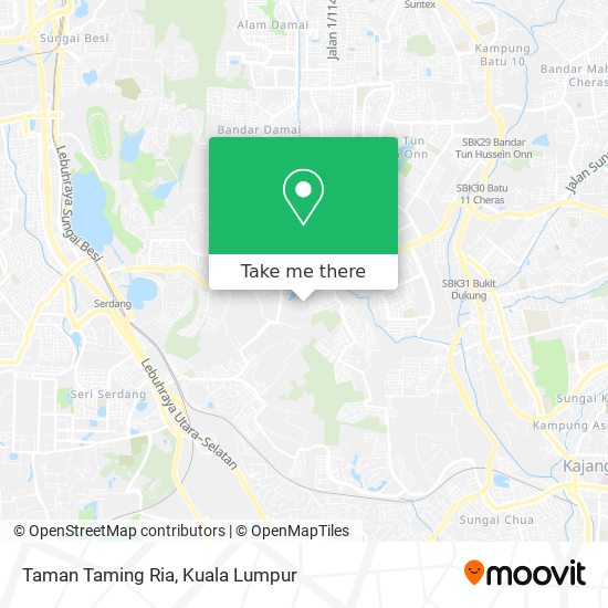 Taman Taming Ria map