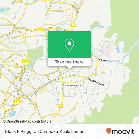 Block E Pinggiran Cempaka map