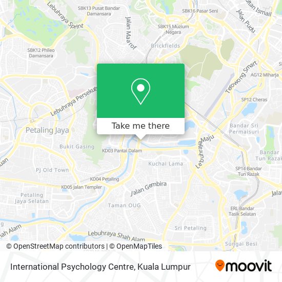 International Psychology Centre map