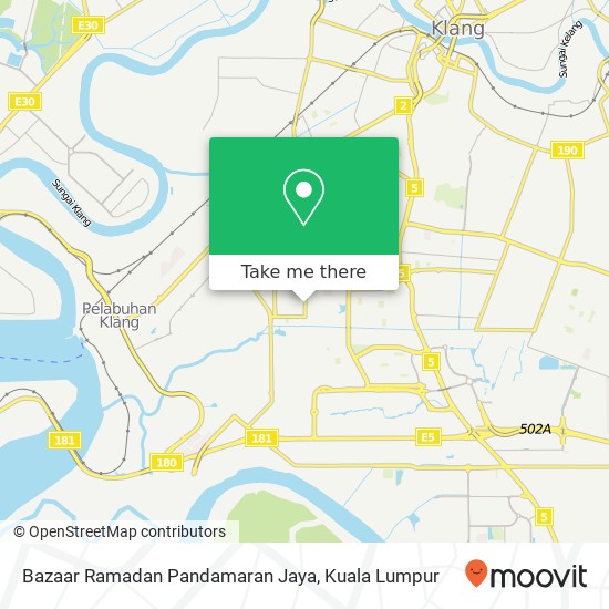 Peta Bazaar Ramadan Pandamaran Jaya