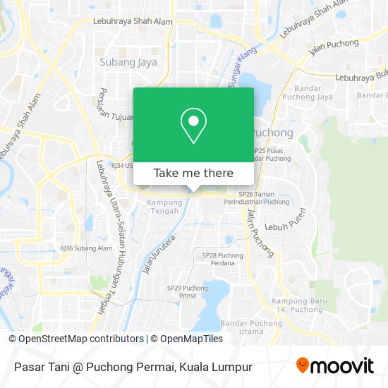 Peta Pasar Tani @ Puchong Permai