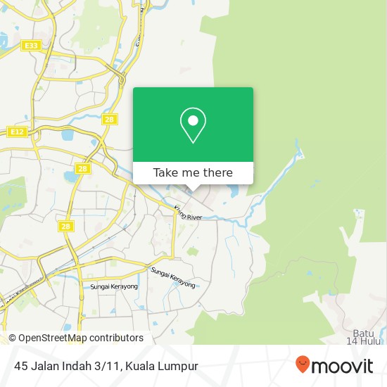 45 Jalan Indah 3/11 map