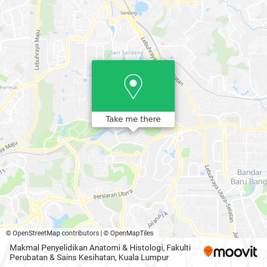Peta Makmal Penyelidikan Anatomi & Histologi, Fakulti Perubatan & Sains Kesihatan
