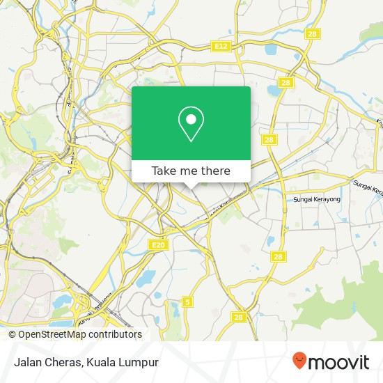 Jalan Cheras map