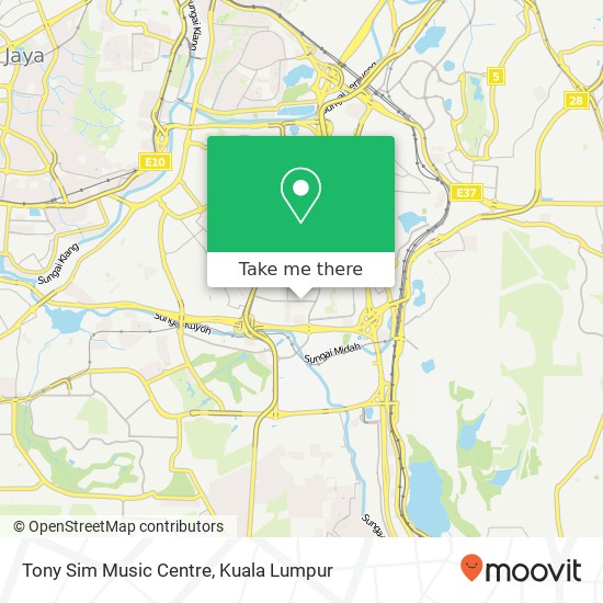 Tony Sim Music Centre map