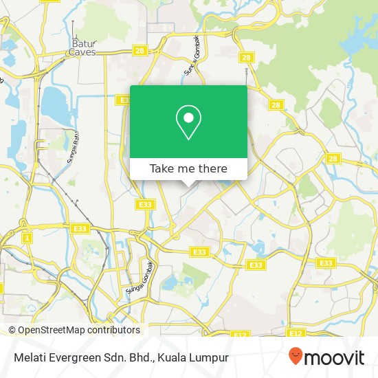 Melati Evergreen Sdn. Bhd. map