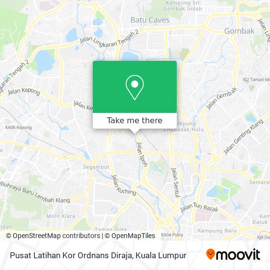 Pusat Latihan Kor Ordnans Diraja map