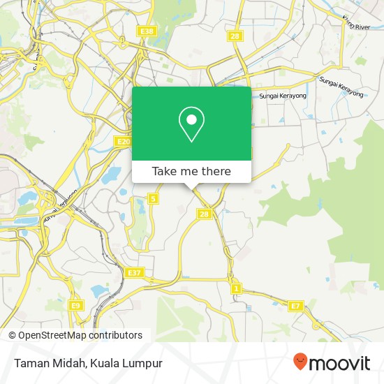 Taman Midah map