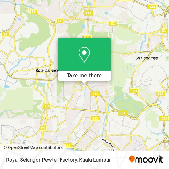 Peta Royal Selangor Pewter Factory